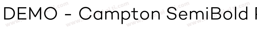 DEMO - Campton SemiBold Regular字体转换